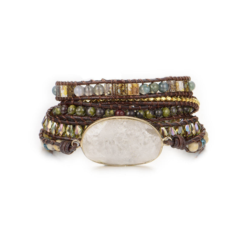 Fashion All-match Natural Stone Hand Rope