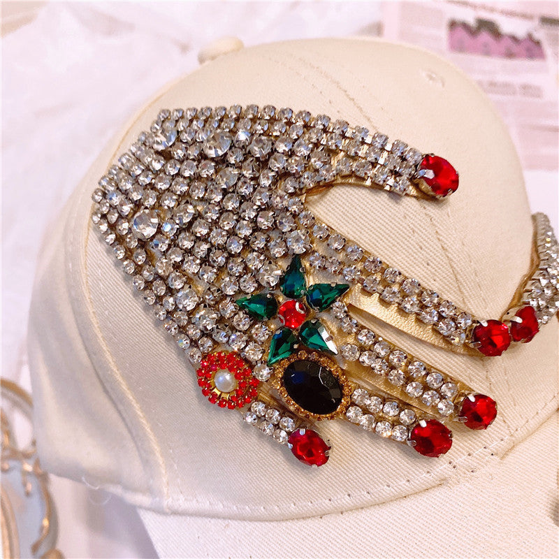 Gorgeous Ring Rhinestone Women's Fashion Hat