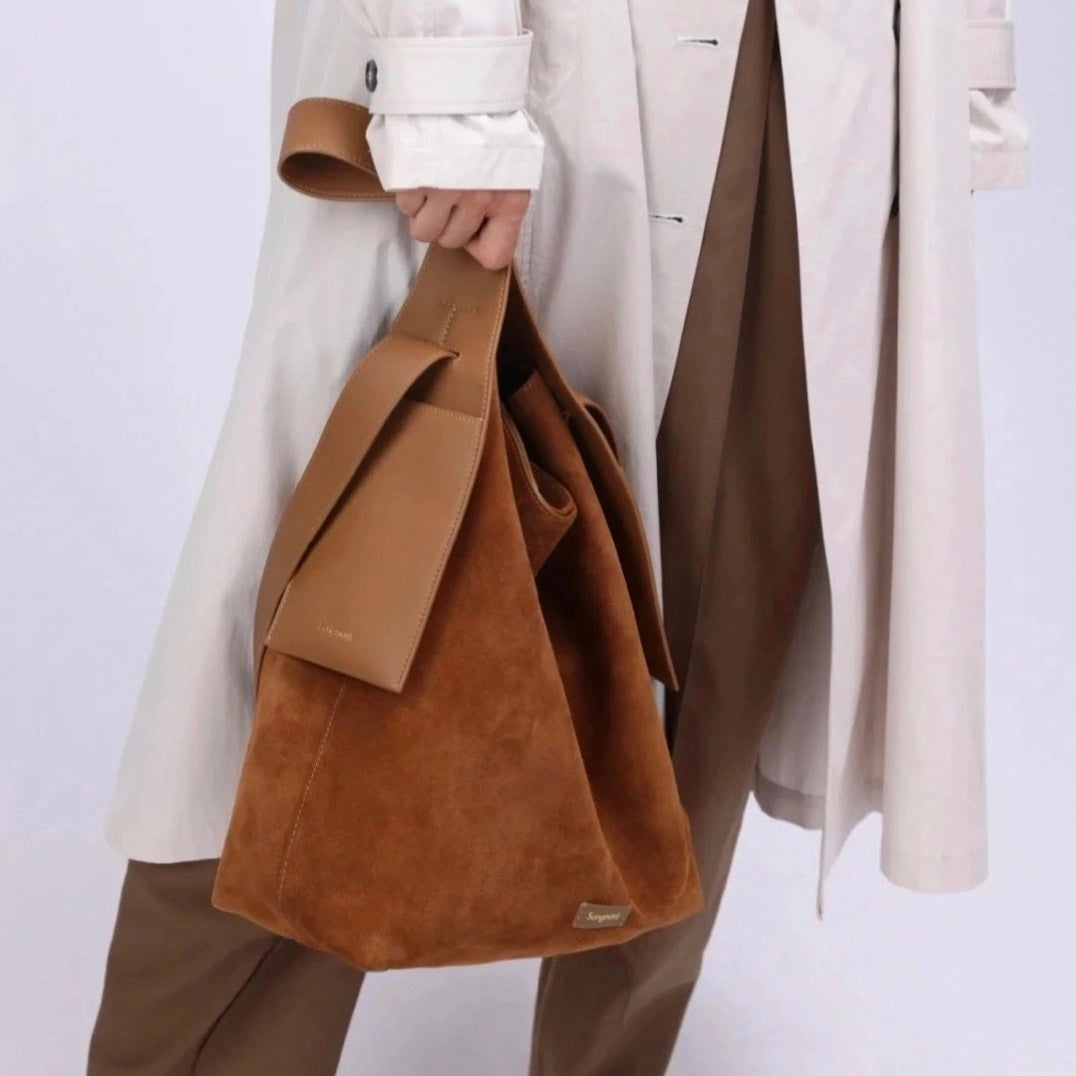 Suede Ear Hanging Tote Shoulder Crossbody