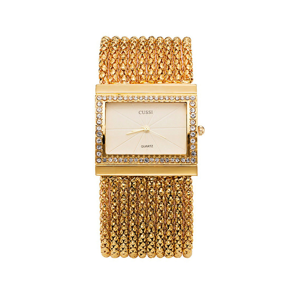 High Quality Square Large Dial Decorative Atmospheric Watch