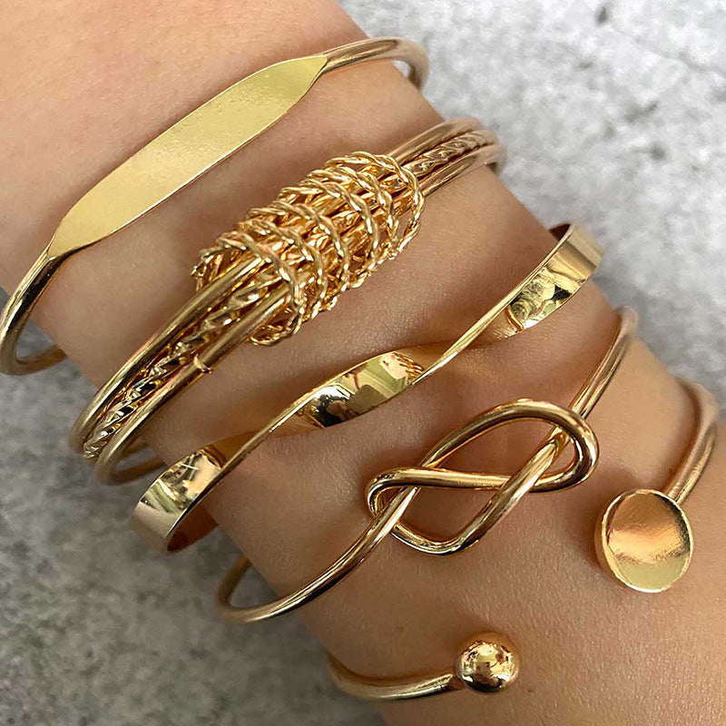 Ladies Ball Bead Disc Knotted Multilayer Geometry