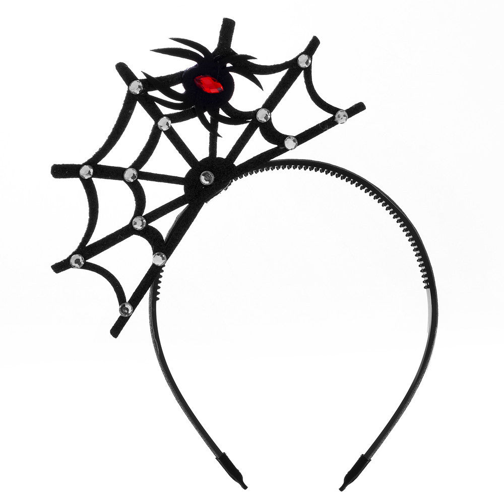 Lace Spider Web Hair-hoop Headband Halloween Ghost Festival