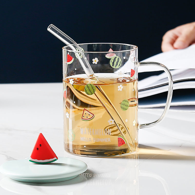 Glass Straw Portable Clear Water Cup