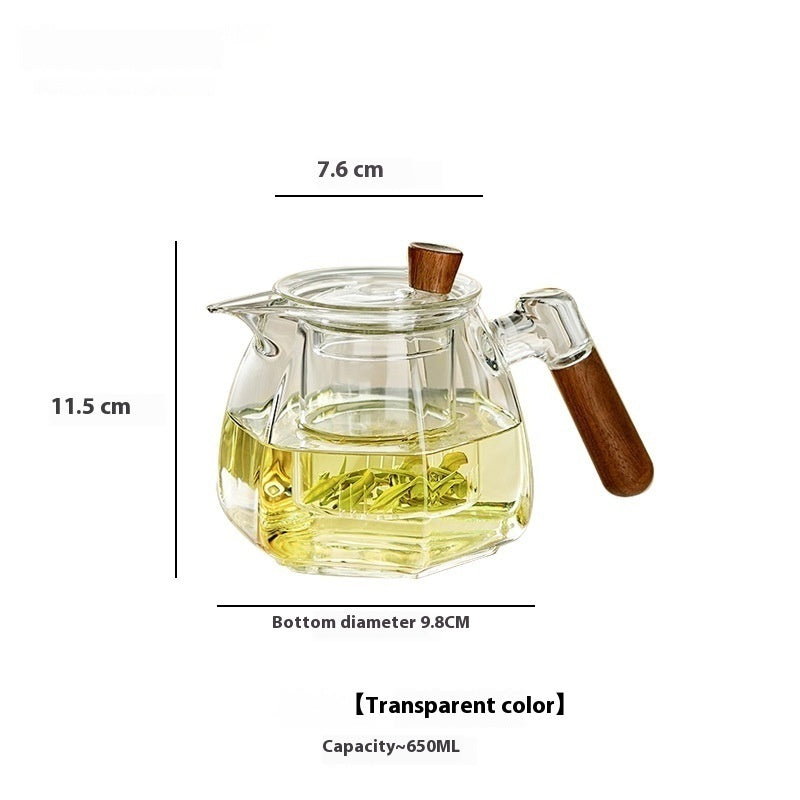 Household High Temperature Resistant Glass Teapot Set