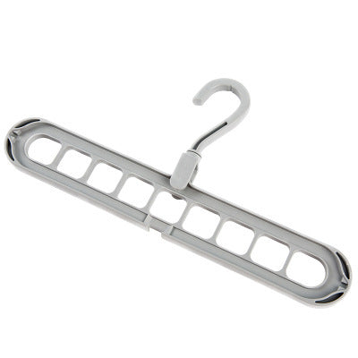 9-hole Clothes Hanger Organizer Space Saving Hanger Multi-function Folding Magic Hangers Drying Racks Scarf Clothes Storage