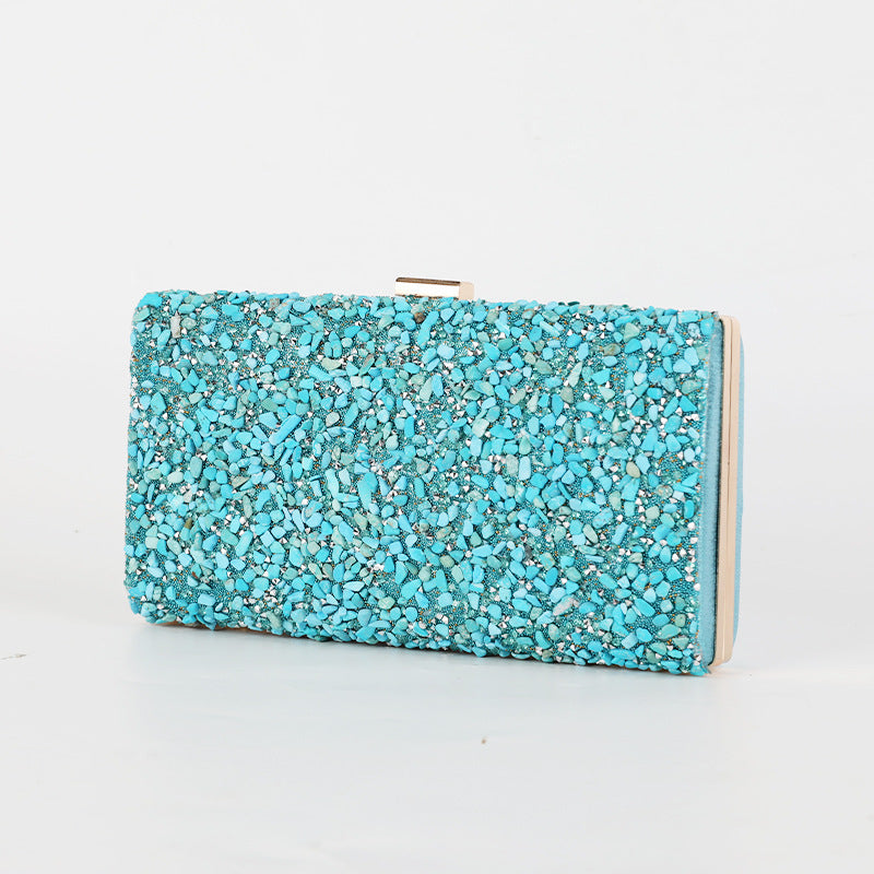 Women's Diamonds Bag High Sense Banquet Dress Garment Bag