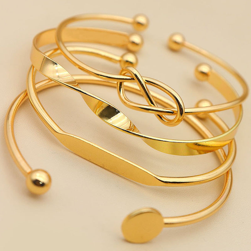 Ladies Ball Bead Disc Knotted Multilayer Geometry