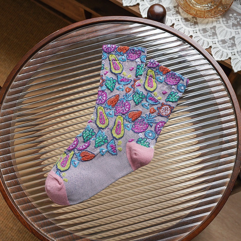 Mid-tube Pile Socks Autumn And Winter Korean Version Of Sen Series