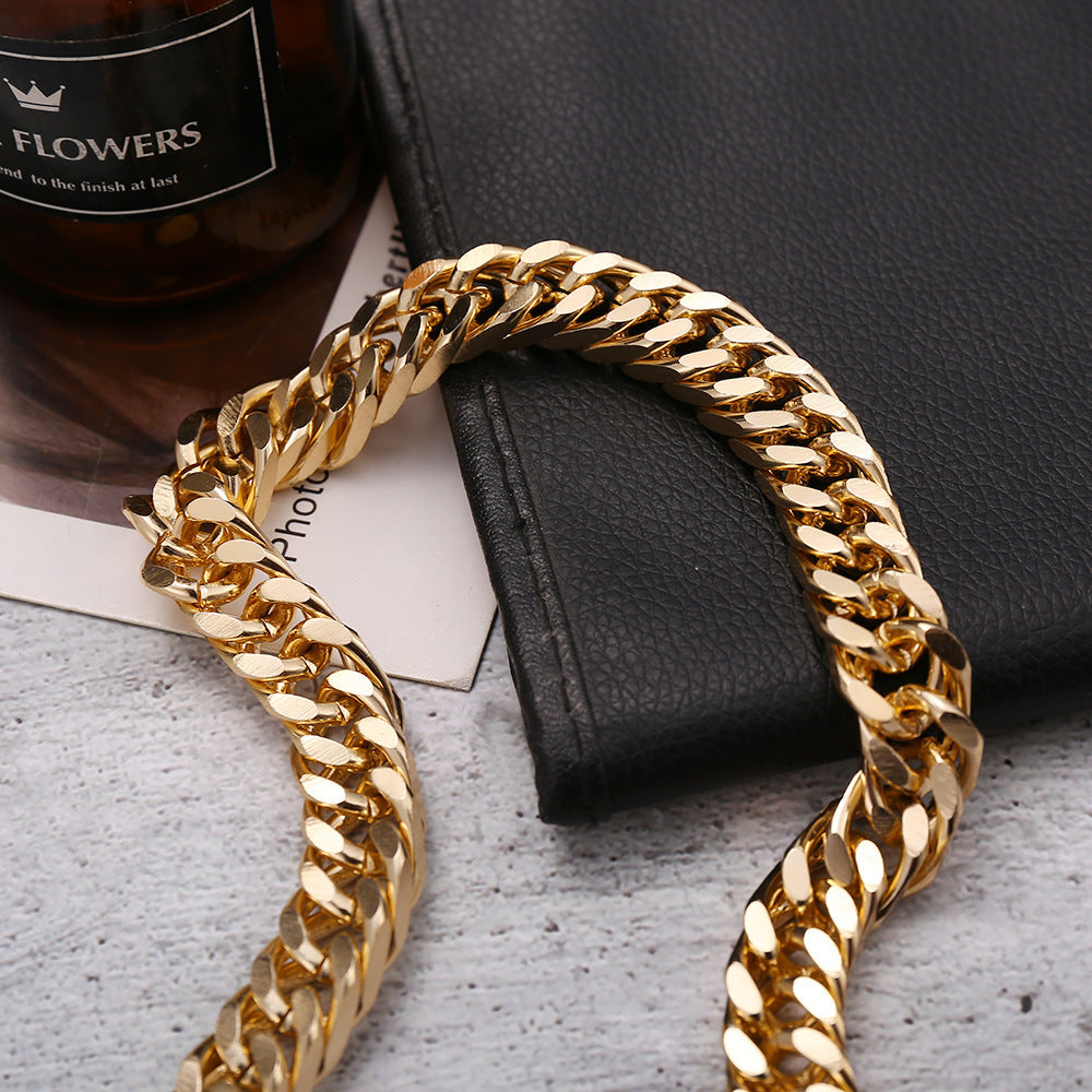 Women's Simple Solid Color Thick Chain Necklace