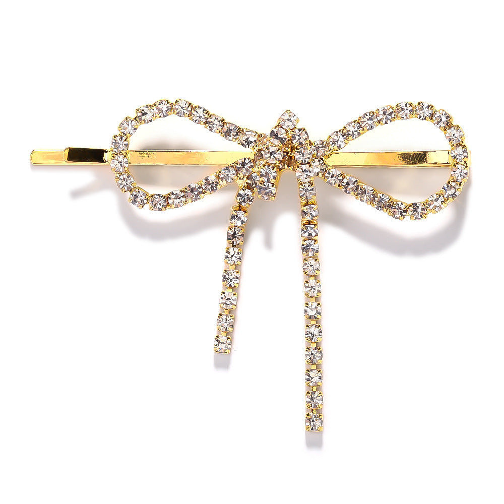 Bow Barrettes Side Bangs Cropped Hair Clip Barrettes