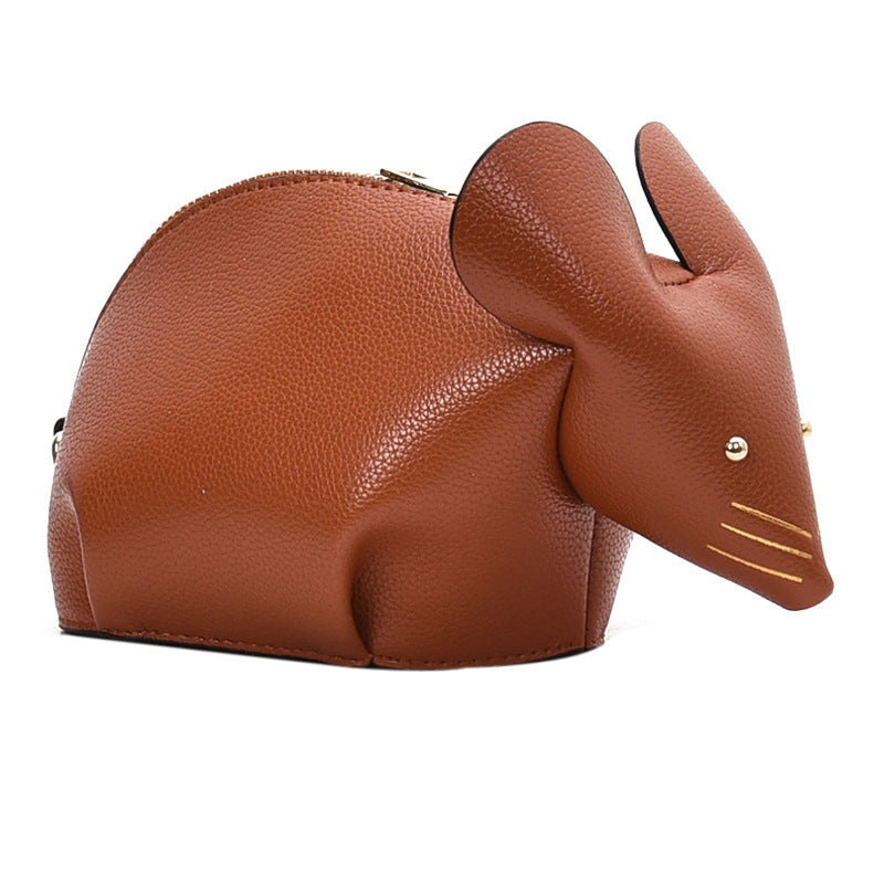 Women's Bag Single Shoulder Diagonal Bag Cute Mouse Bag