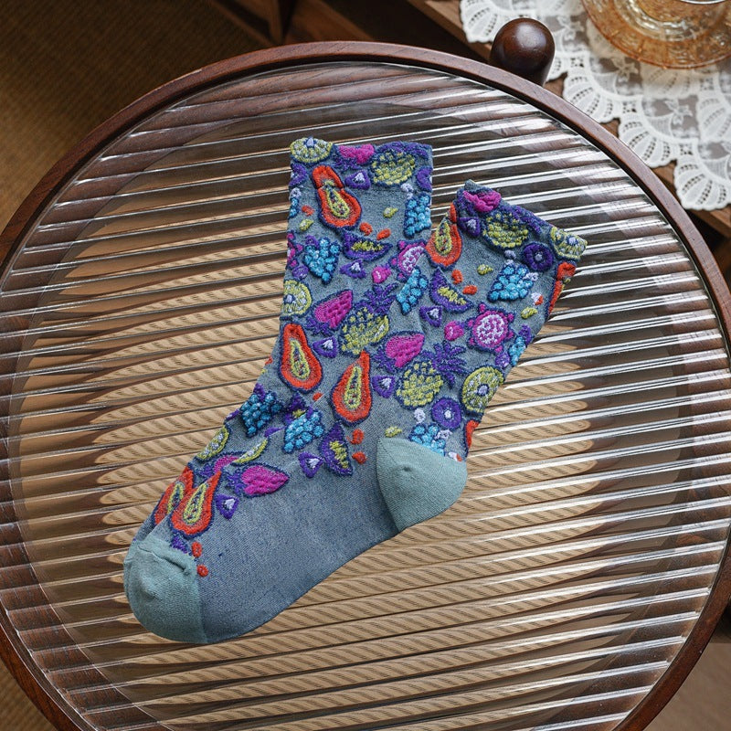 Mid-tube Pile Socks Autumn And Winter Korean Version Of Sen Series