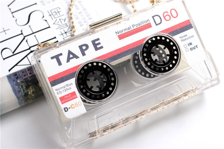 Retro Cassette Tape Purse