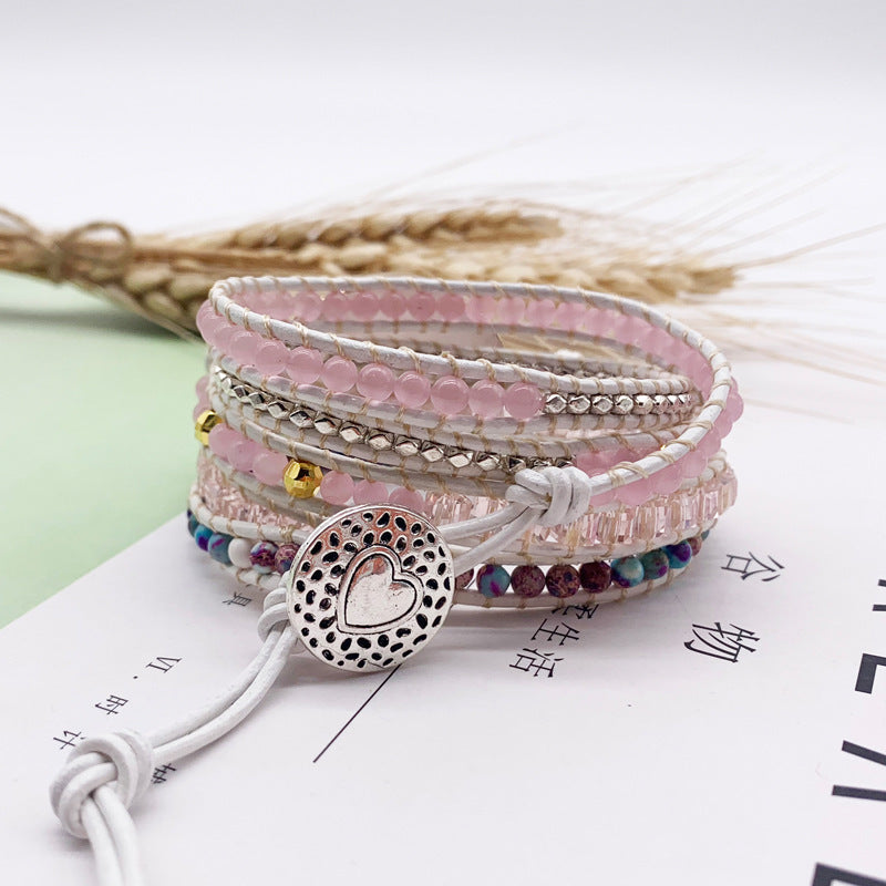 Multilayer Creative Quartz Bracelet Woven Boho