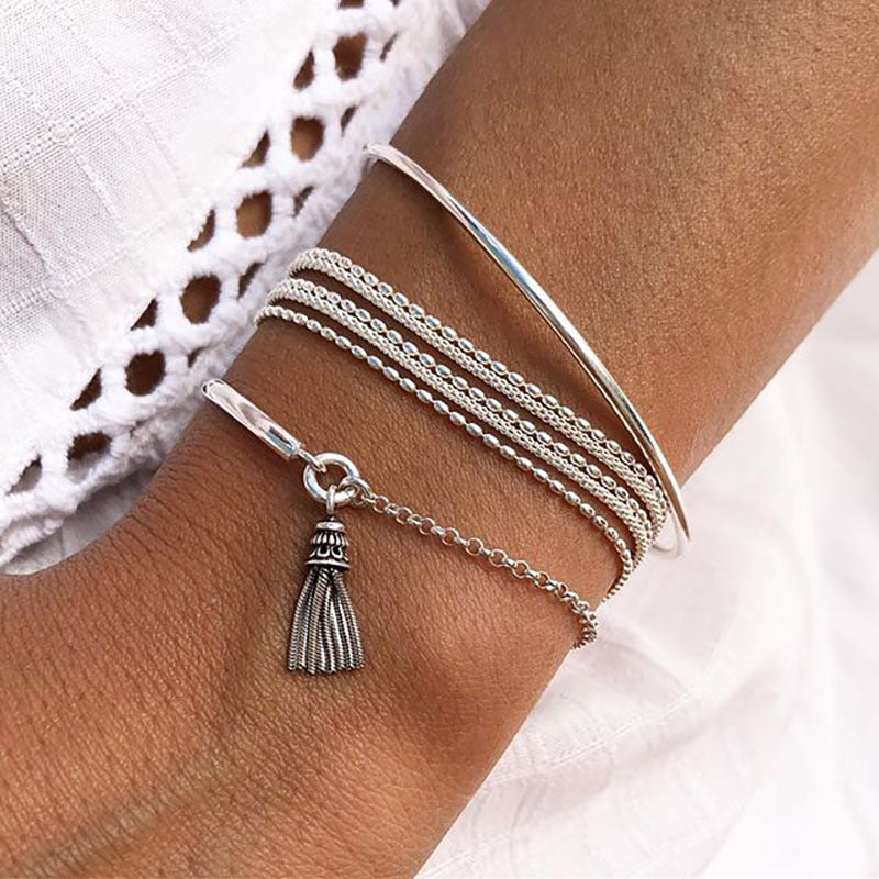 Bohemian Vintage Woven Multilayer Bracelet Set