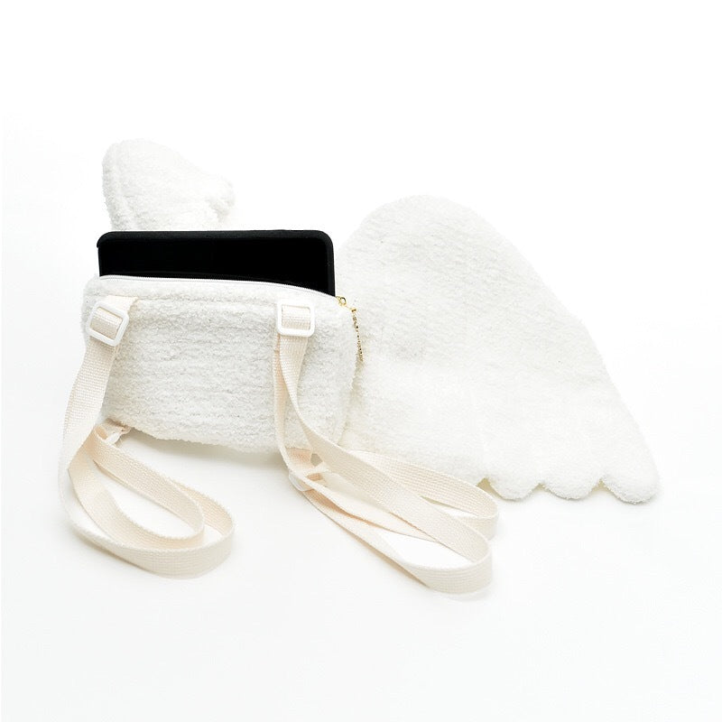 Japanese Girl Heart Angel Wings Backpack Mat Coin Purse