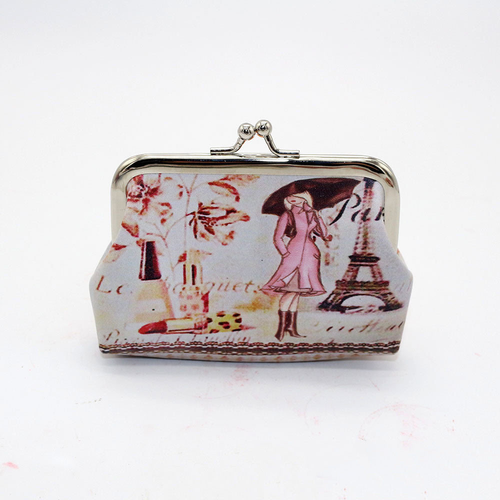 Digital printed coin purse ladies cute coin bag