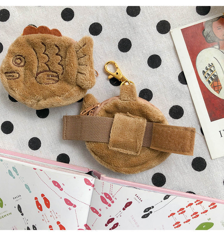 Cute And Creative Plush Snapper Small Pendant Childlike Coin Purse