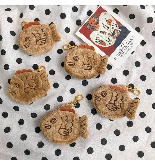 Cute And Creative Plush Snapper Small Pendant Childlike Coin Purse