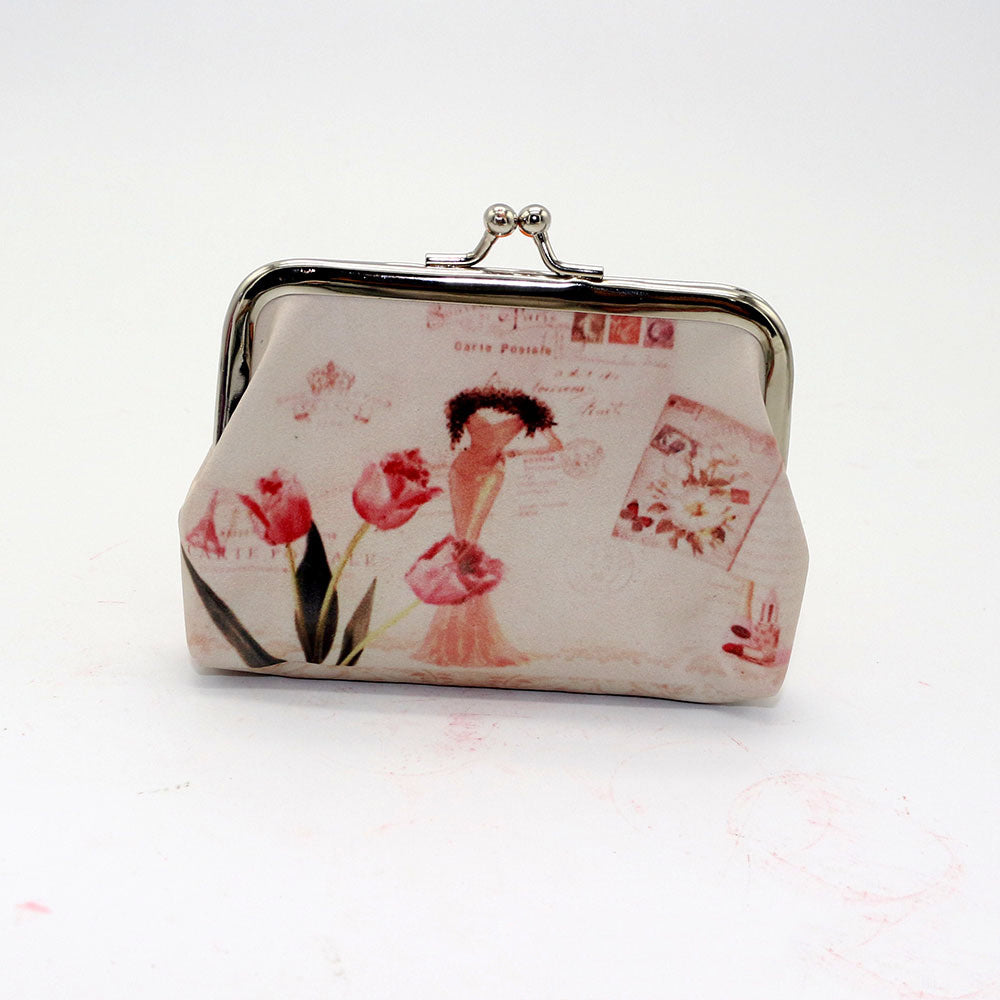 Digital printed coin purse ladies cute coin bag