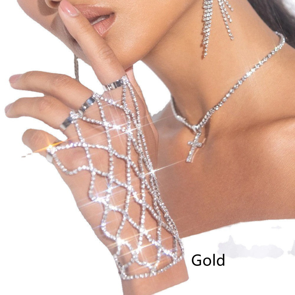 New Mesh Rhinestone Link Bracelet Simple Fashion Creativity
