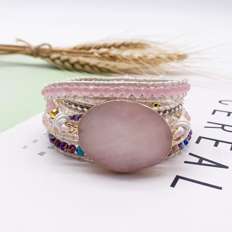 Multilayer Creative Quartz Bracelet Woven Boho
