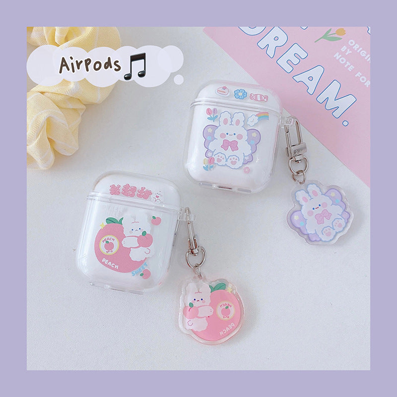 Compatible with Apple, Transparent Soft Silicone Bluetooth Earphone Shell