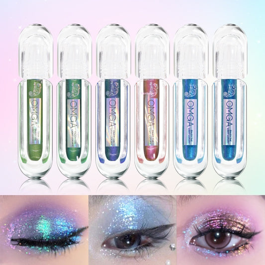 Chameleon Rhinestone Liquid Eye Shadow Multicolor Series Pearlescent Thin And Glittering Highlight