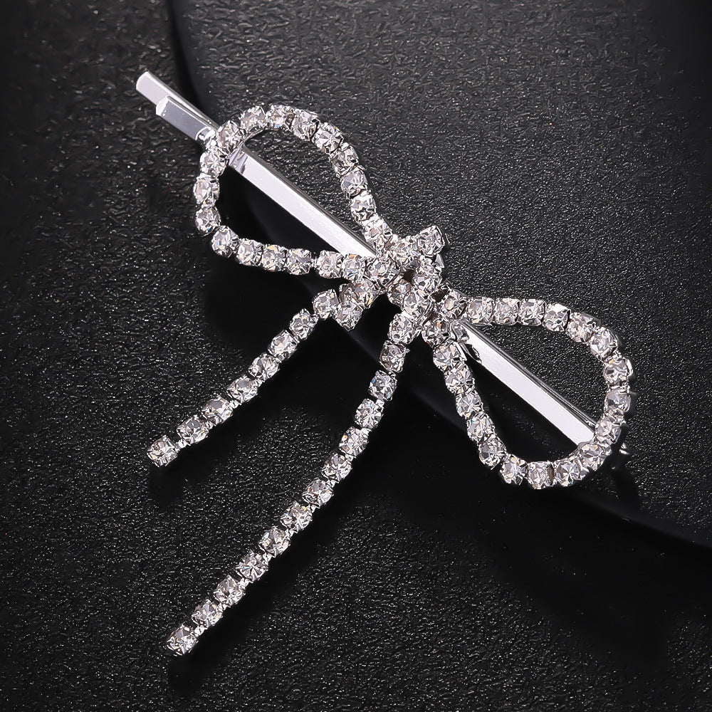 Bow Barrettes Side Bangs Cropped Hair Clip Barrettes
