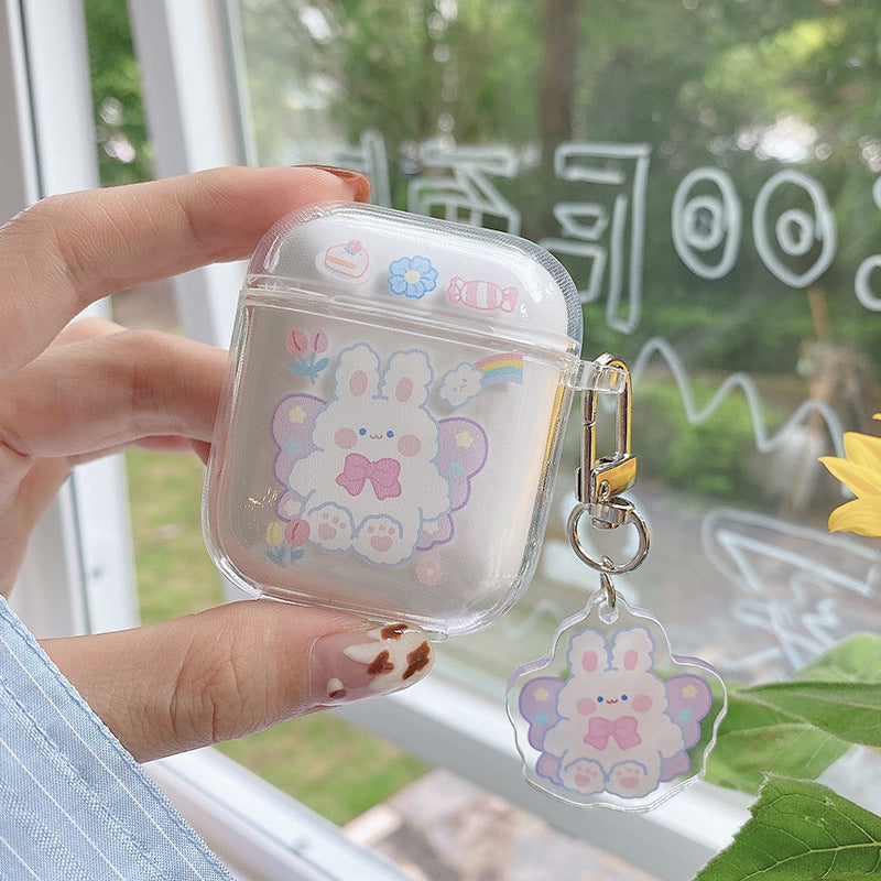 Compatible with Apple, Transparent Soft Silicone Bluetooth Earphone Shell