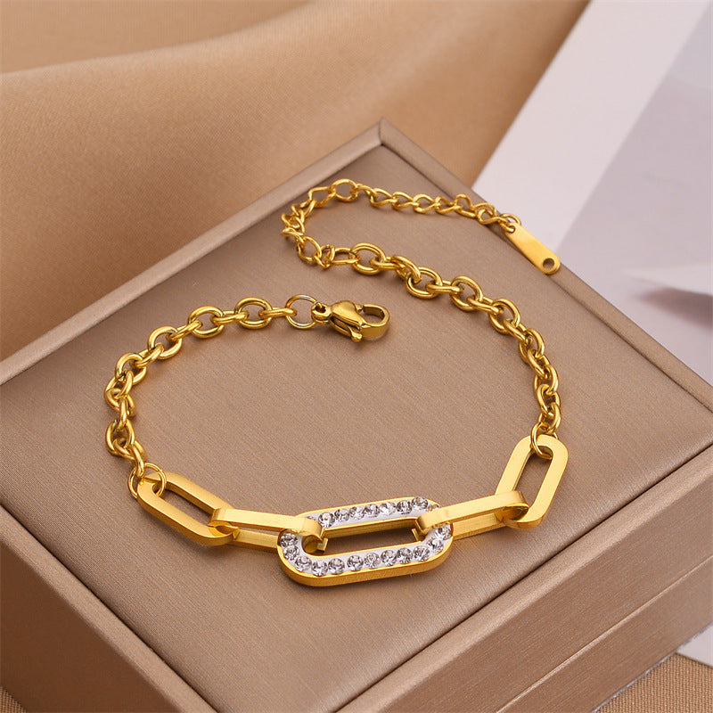 Titanium Steel Thick Chain Bracelet Ornament