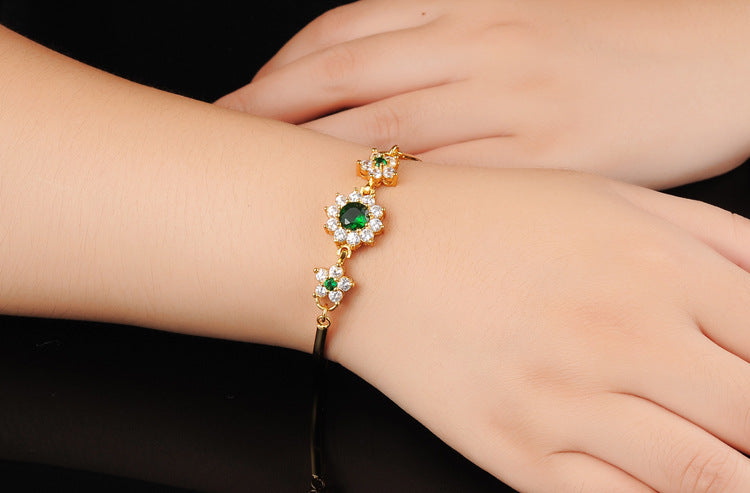 Shiny Zircon Bride And Ladies Bracelet