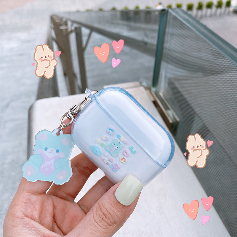 Compatible with Apple, Transparent Soft Silicone Bluetooth Earphone Shell