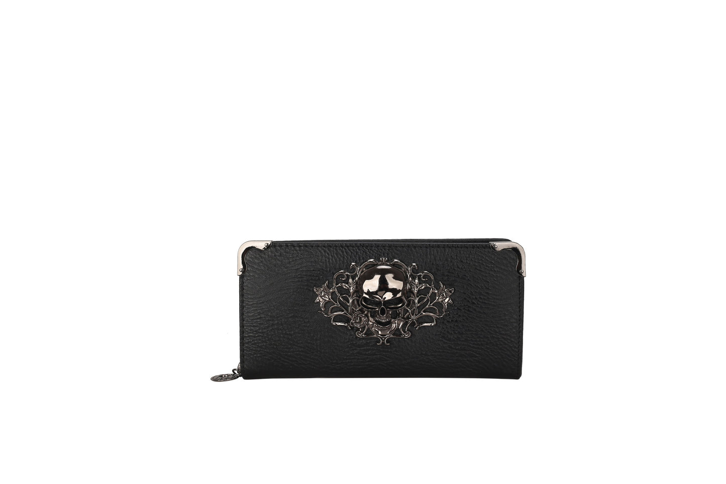 Women's Fashion Skull Long Wallet With Multiple Card Slots