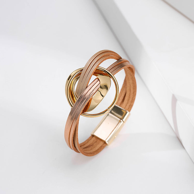 Bracelet Bohemian Multilayer Leather Fashion