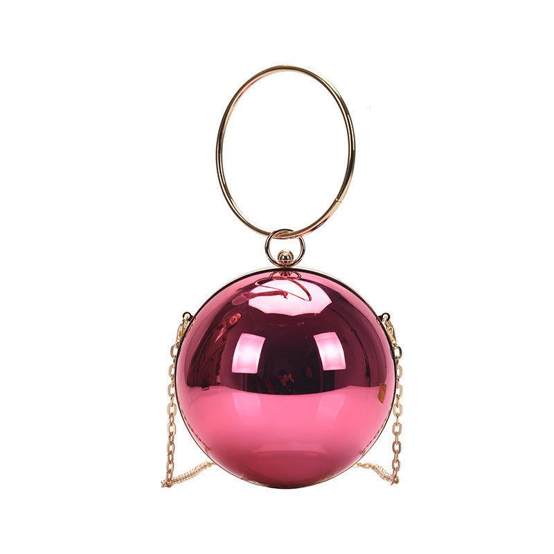 Women's Acrylic Small Round Bag