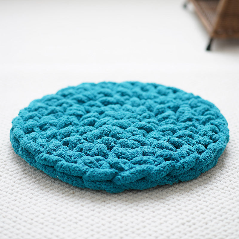 Hand-woven Thermal Knitting Pet Mat Dog And Cat Nest Mattress Wool Carpet