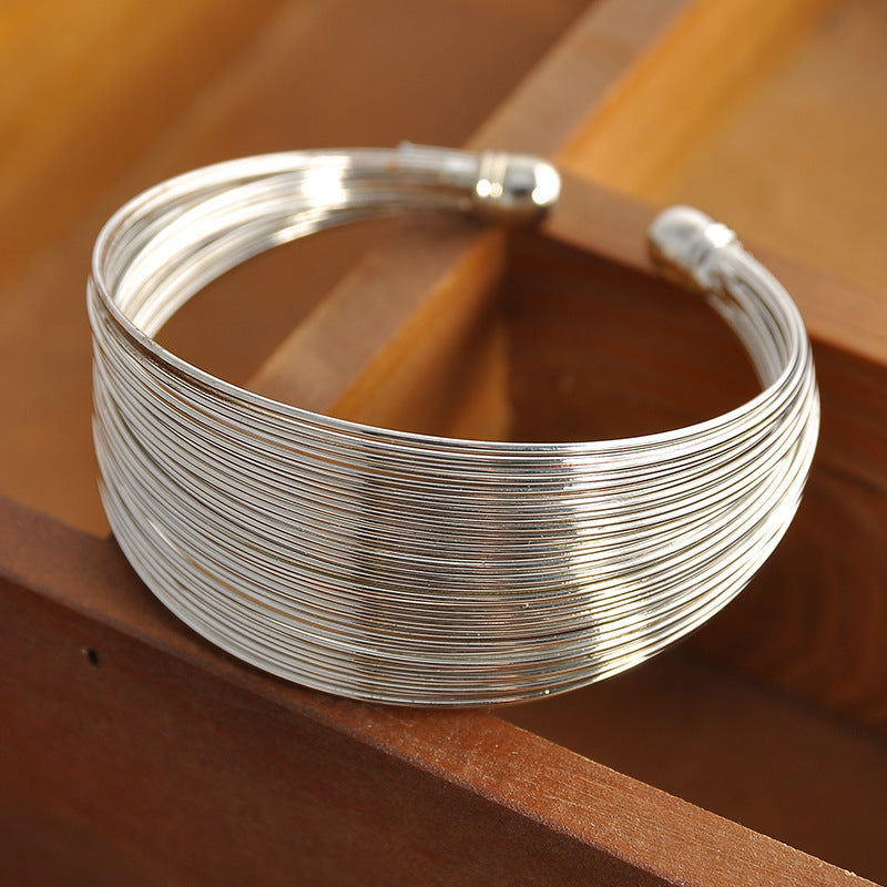 Women's Multiple Wire Opening Metal Hand Jewelry