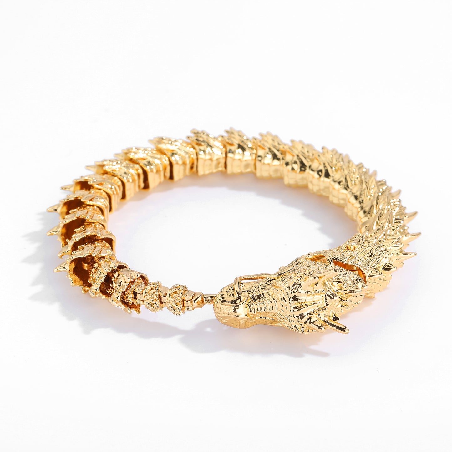 Handmade Retro Domineering Dragon Head Bracelet Men's Fashion