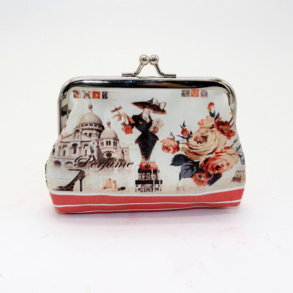 Digital printed coin purse ladies cute coin bag