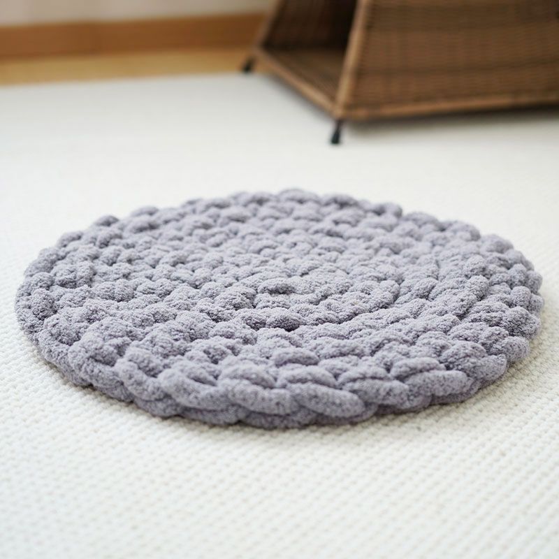 Hand-woven Thermal Knitting Pet Mat Dog And Cat Nest Mattress Wool Carpet