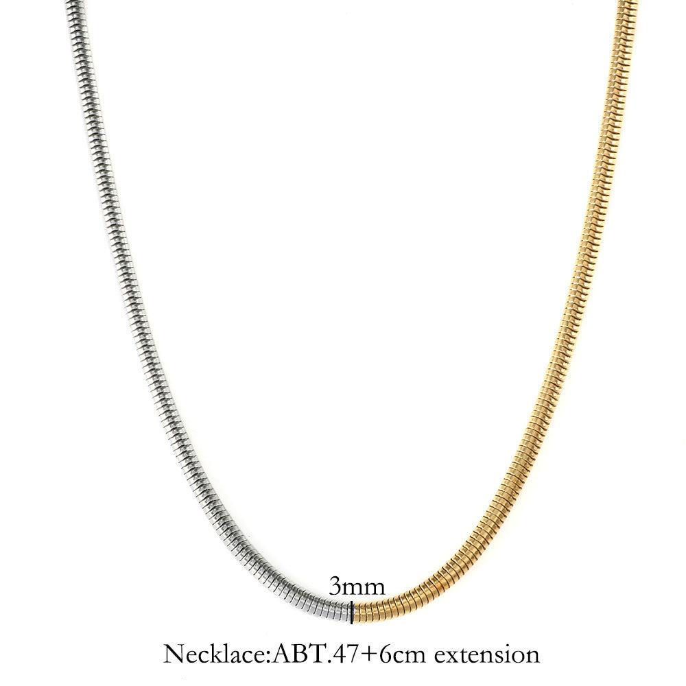 Hip-hop Fashion All-match Cold 3mm Golden Chain