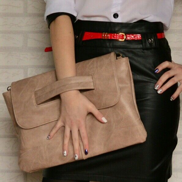Retro Handbag With Sleeve Crossbody Shoulder Bag With Sleeve