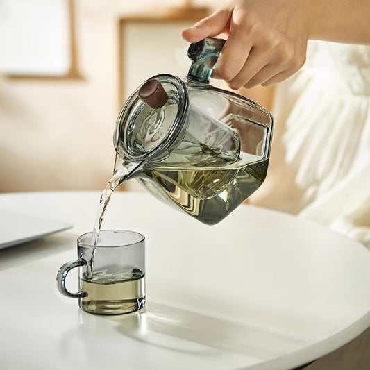 Household High Temperature Resistant Glass Teapot Set