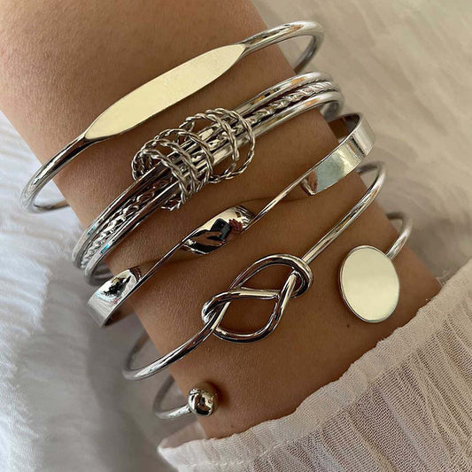 Ladies Ball Bead Disc Knotted Multilayer Geometry
