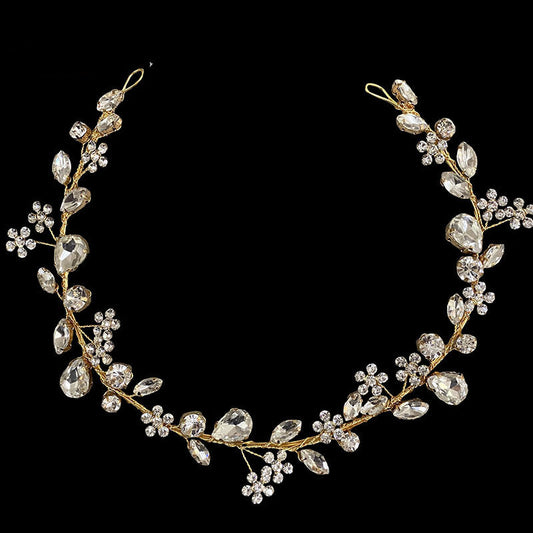 Fashion OL Rhinestone Headband Plum Blossom Bride