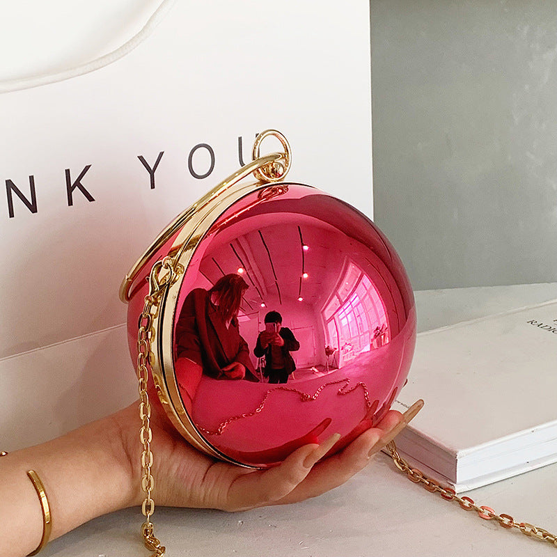 Women's Acrylic Small Round Bag