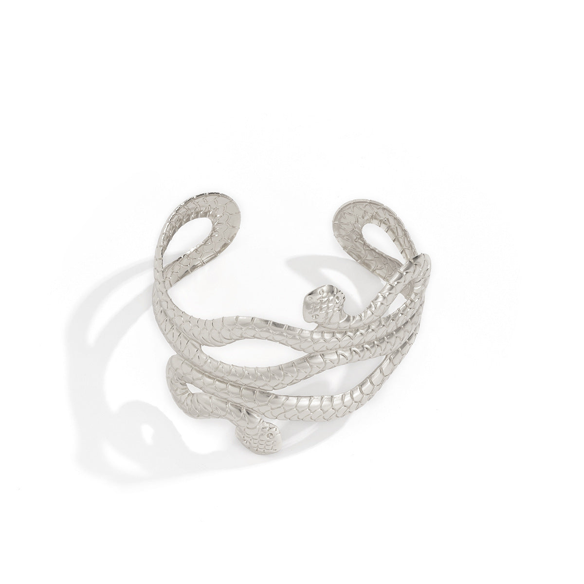 Punk Exaggerated Metal Snake Shape Bracelet