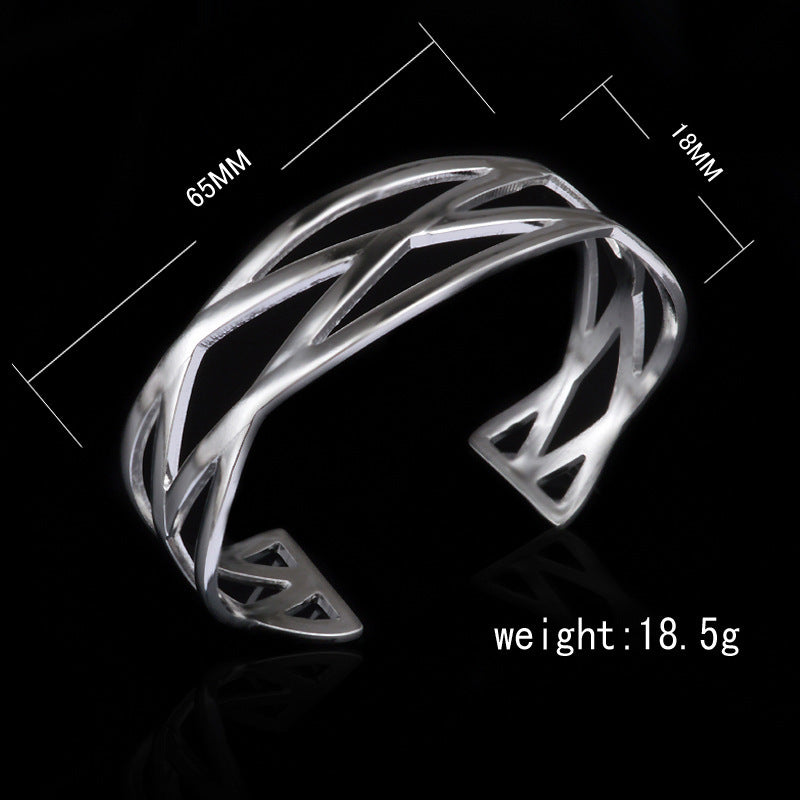 Trend Jewelry Silver Plated Cross Bracelet