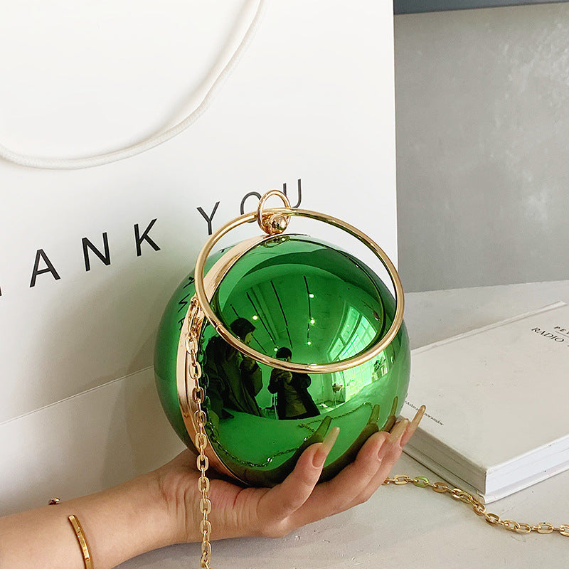 Women's Acrylic Small Round Bag